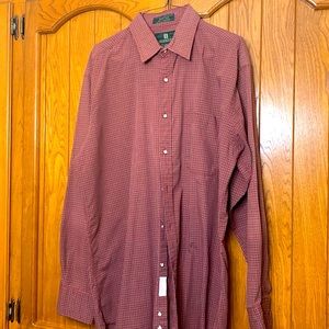 Nordstrom men’s M button down blended poplin shirt
